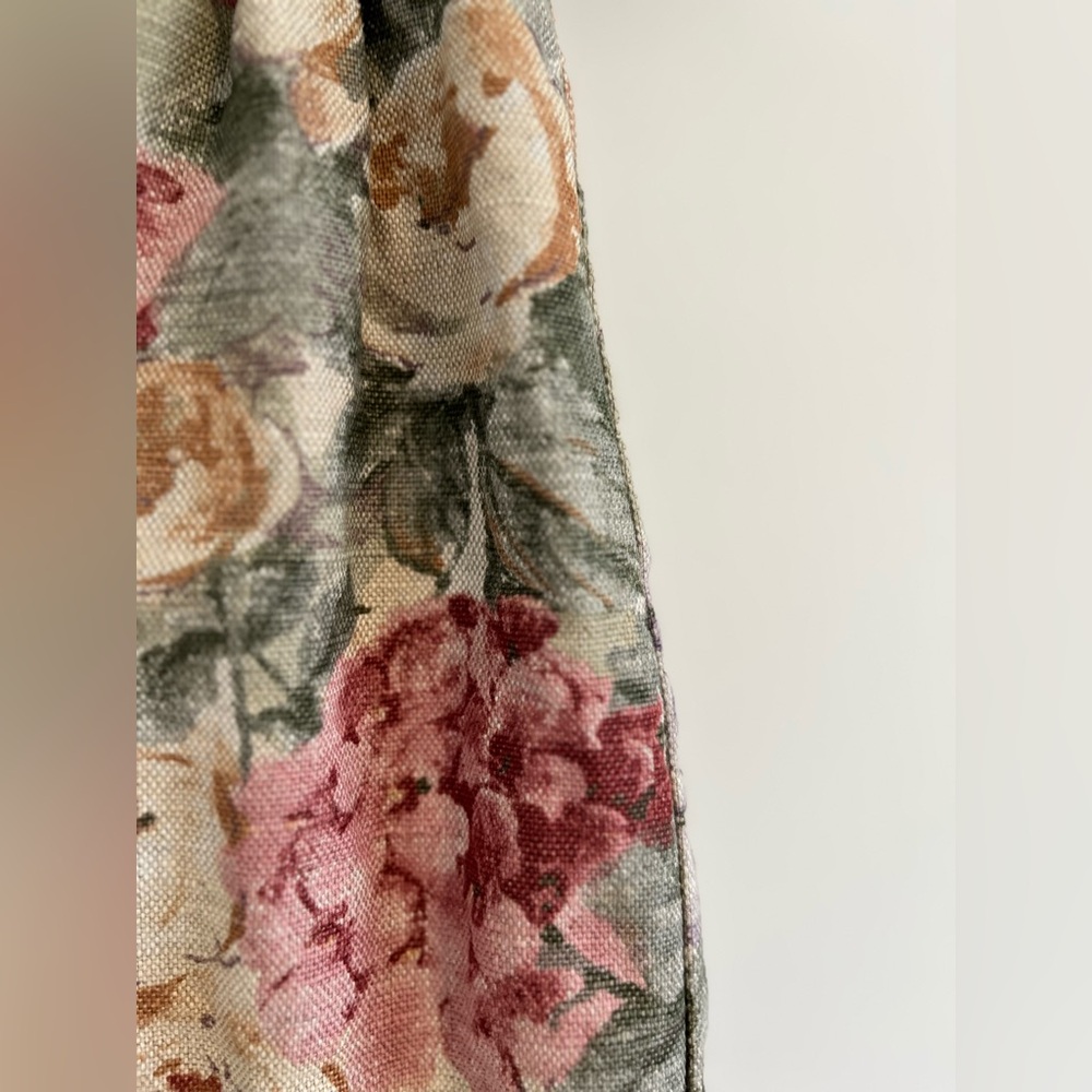 Vintage Good Lad linen blend floral dress with lace collar 🖤 - Picture 5 of 10